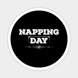 National Napping Day White Magnet